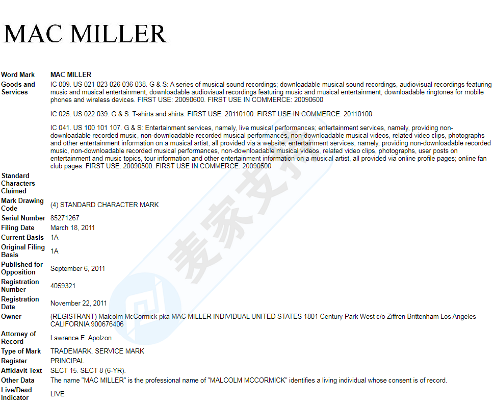 Mac Miller 麥克·米勒再度發案，仍由GBC代理，案件號：21-cv-6481，目前臨時禁令已出！