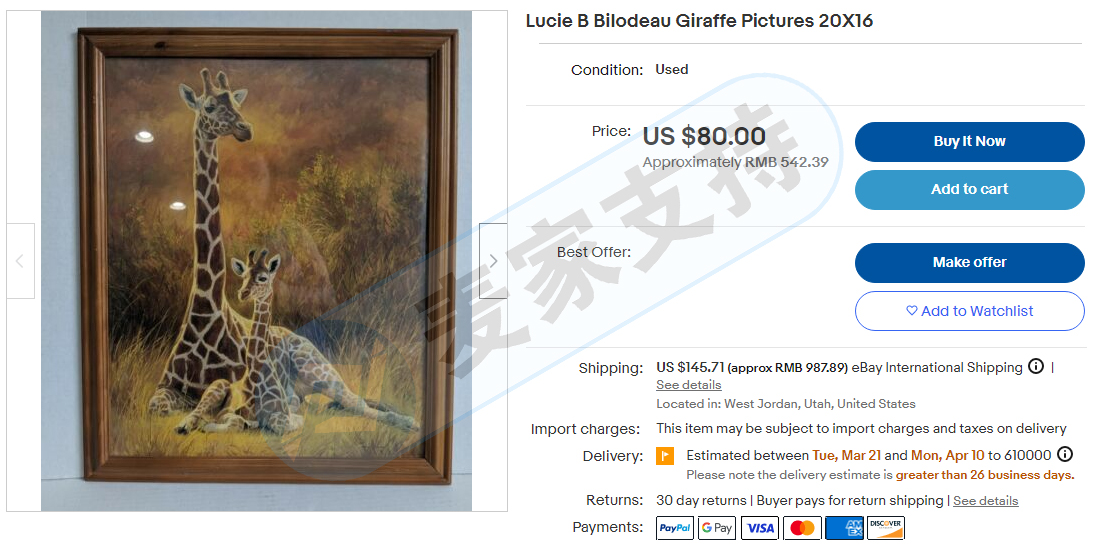 謹慎用圖！LUCIE BILODEAU 版權畫由原告律所Keith代理維權，已提出TRO臨時禁令！