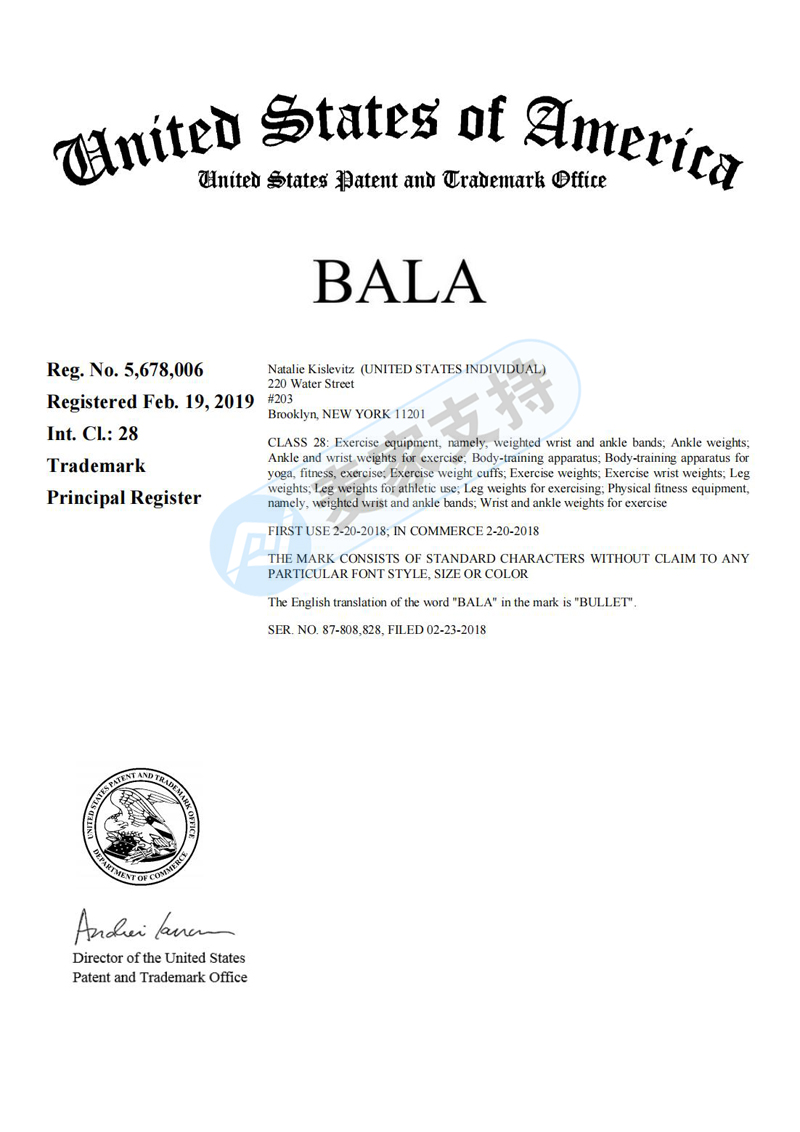 速看排雷！關于跨境侵權TRO商標起訴，BALA BANGLES 健身腕帶維權！