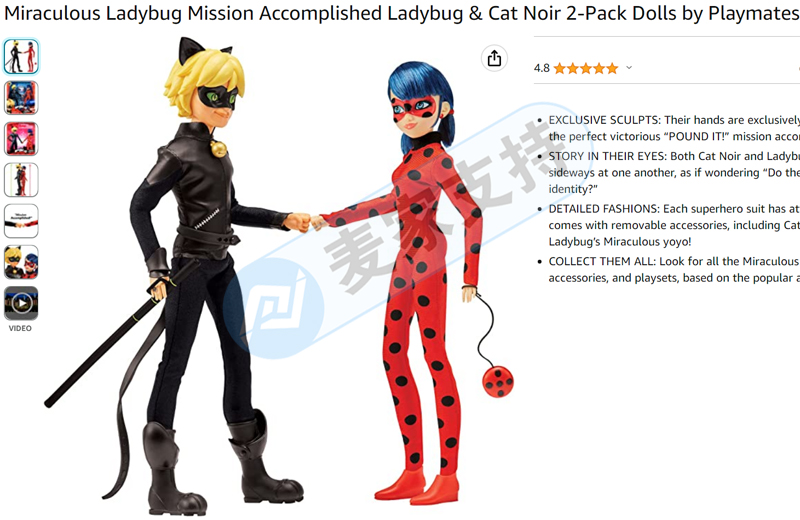 最新！涉及商標維權！瓢蟲少女 MIRACULOUS委托美國律所TME代理跨境侵權訴訟案