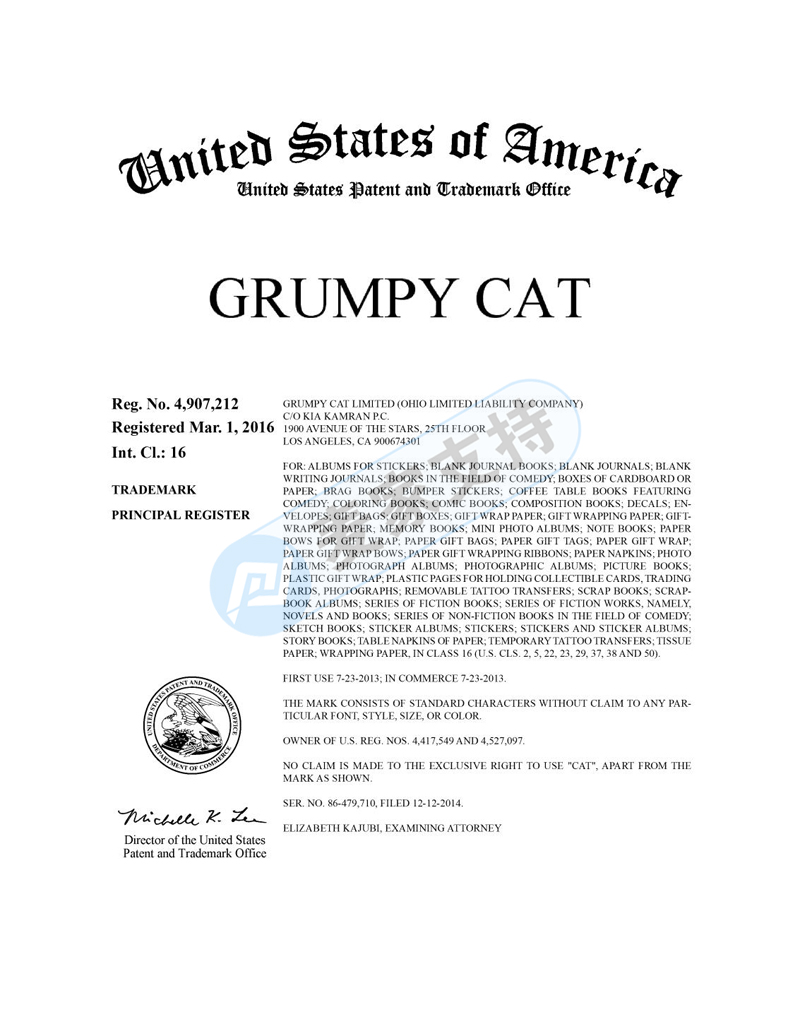 不爽貓 Grumpy Cat發(fā)案頻繁，HSP律所代理品牌再次維權！