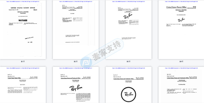 GBC出手絕非小案！RayBan&Oakley113個(gè)商標(biāo)維權(quán)，截圖到手軟，跨境電商賣家get起來