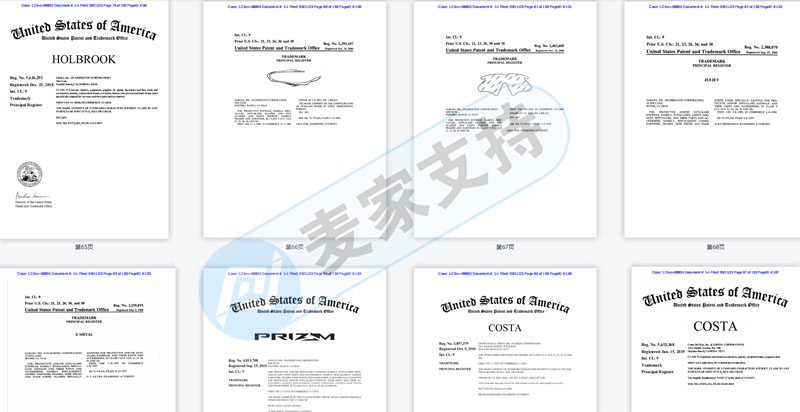 GBC出手絕非小案！RayBan&Oakley113個(gè)商標(biāo)維權(quán)，截圖到手軟，跨境電商賣家get起來
