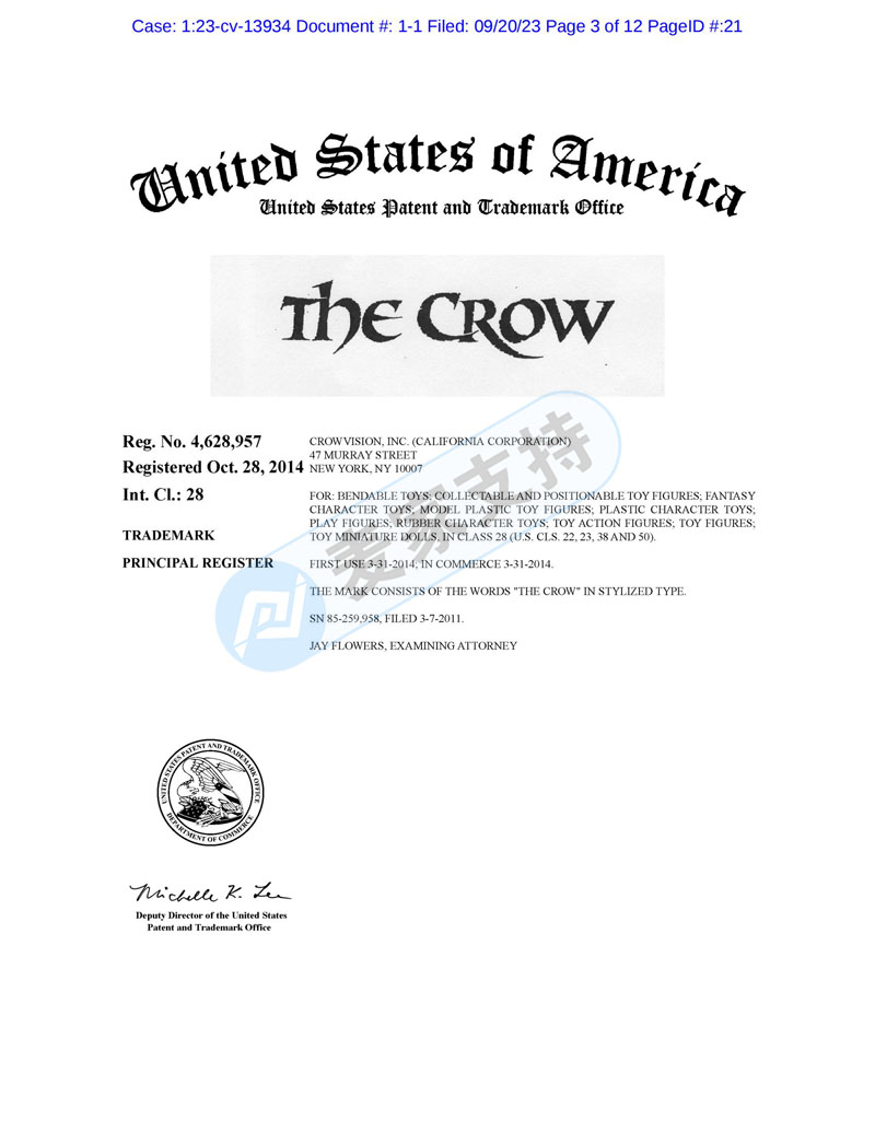 美國TME律所代理The Crow 烏鴉商標+版權再回歸，跨境賣家速排雷