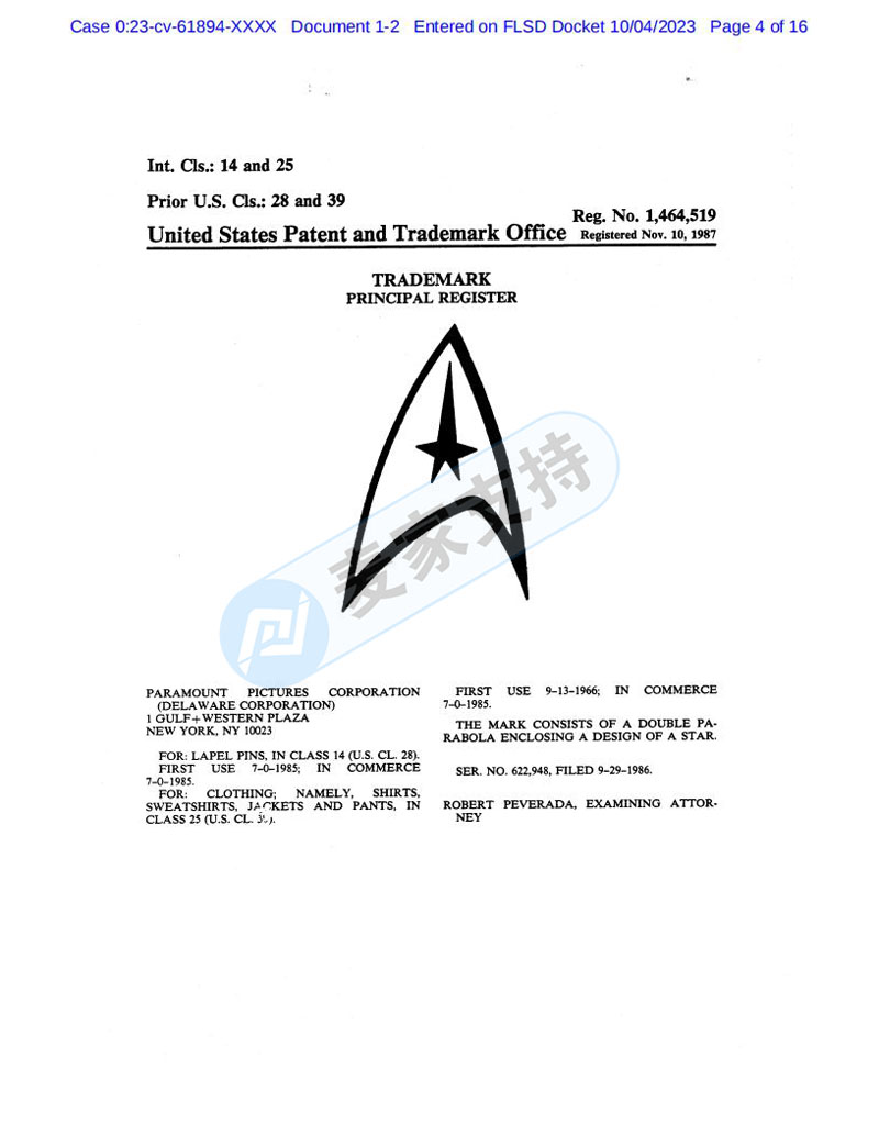 速查！SMG律所代理火爆全球的IP影視Star Trek星際迷航商標維權，已立案