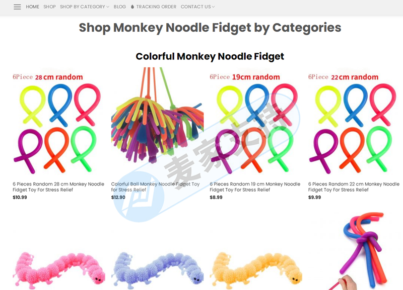 David代理Monkey Noodle減壓玩具商標版權江湖再現，銷量數萬，暫未TRO凍結，速下架