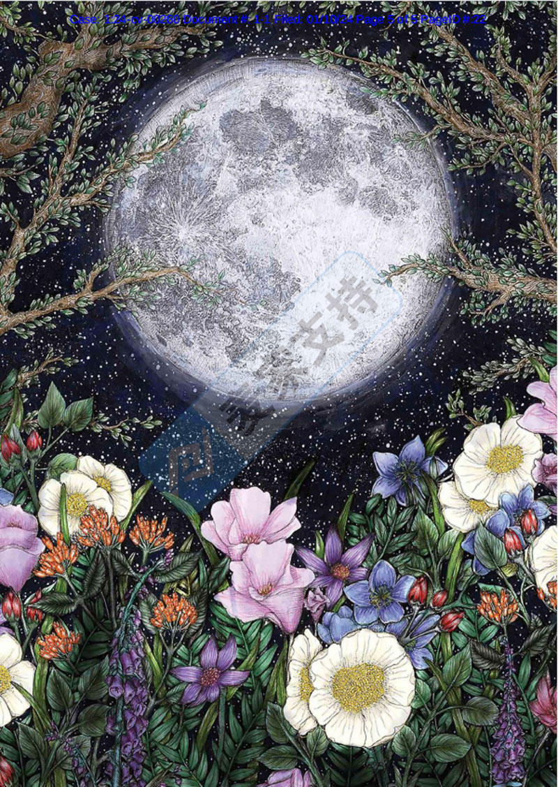 Mazur創(chuàng)作的綻放的蝴蝶和午夜花園夢(mèng)幻迷人，但暗藏TRO凍結(jié)風(fēng)險(xiǎn)，keith律所已代理