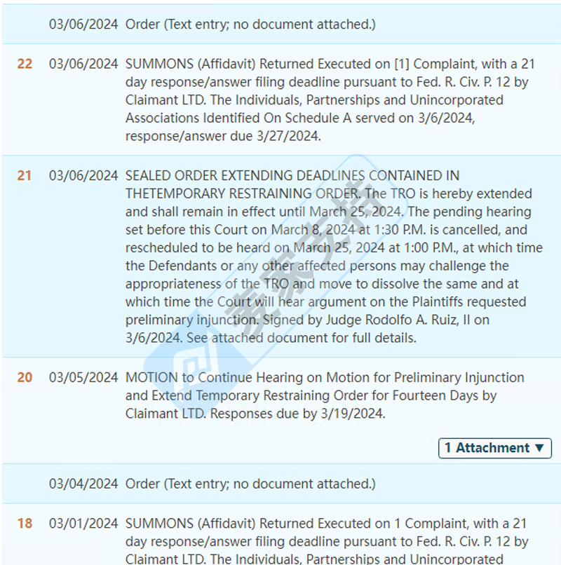 【附名單】SRIPLAW律所出手，73個跨境賬戶侵權G&S公司陰陽狼版權被凍結