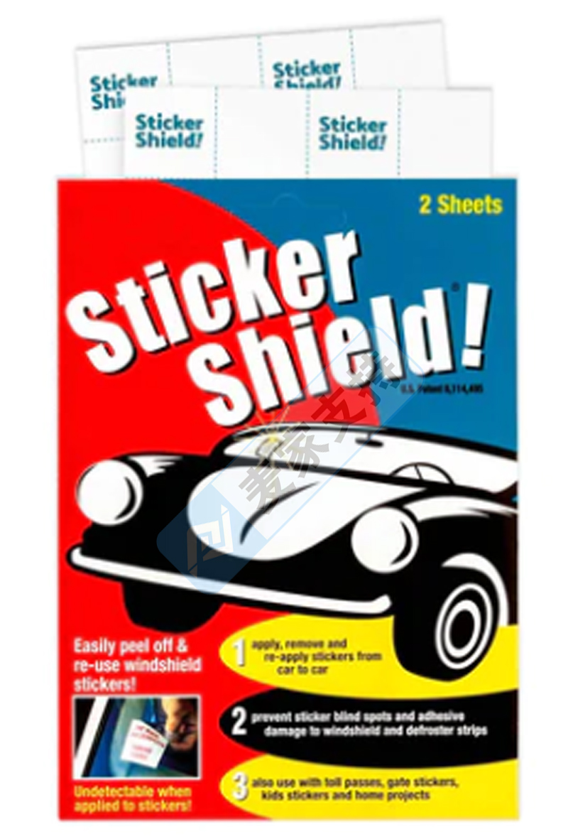 跨境侵權預警——Sticker Shield 擋風玻璃貼紙涂抹器，美國發明專利侵權！