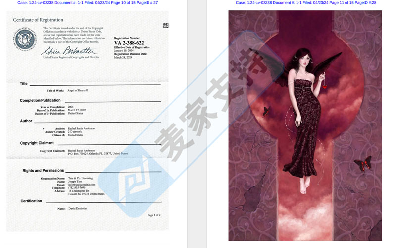 Keith的全新版權(quán)案掀起波瀾——仙女版權(quán)畫(huà)侵權(quán)風(fēng)暴來(lái)襲，7張版權(quán)圖已下傳票！