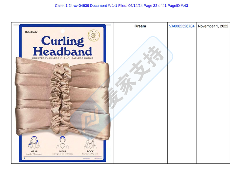 4-cv-04939，MGB律所代理Robecurls無熱卷發器強勢維權"