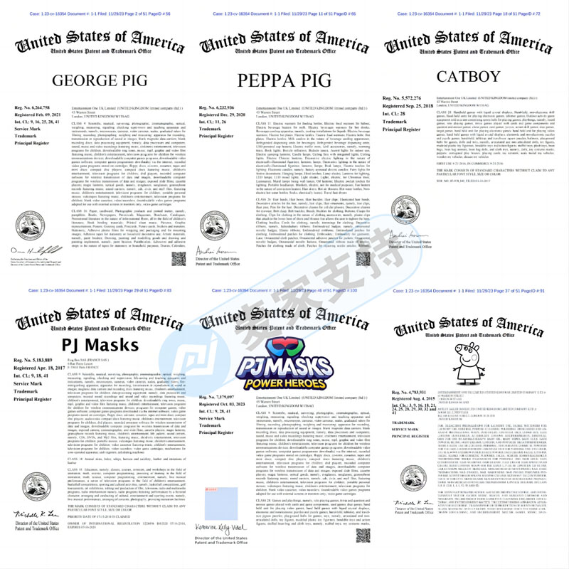 熱門IP動畫不能碰！TME代理One UK公司的Peppa Pig 和PJ Masks商標再再再維權！