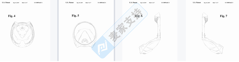 4-cv-05505，又一款國人潛水面具發起外觀專利維權！賣家注意避雷"