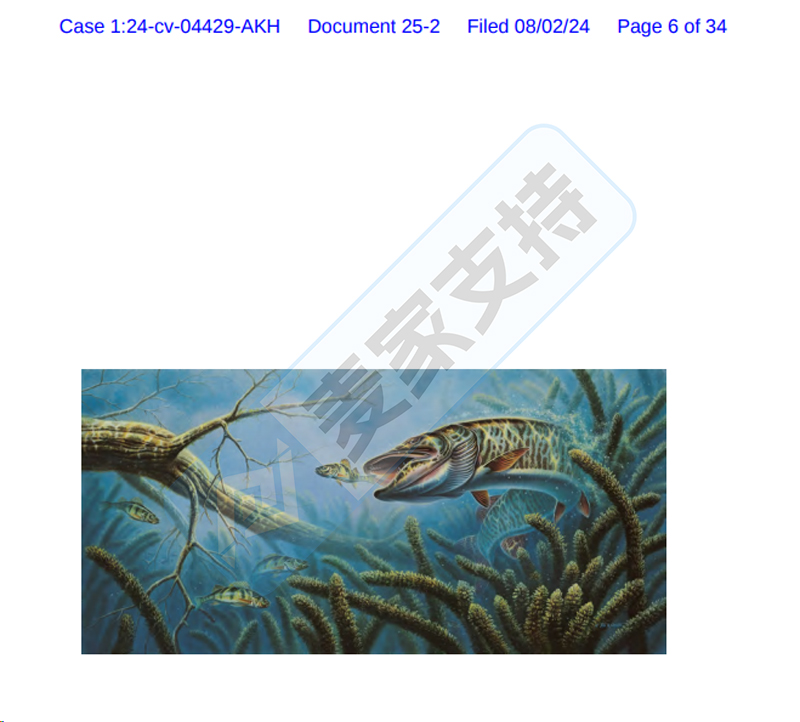4-cv-04429，這17張魚版權再次維權，54家涉案店鋪已TRO被凍結！"